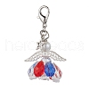 Angel Glass Beaded Pendant Decorations HJEW-MZ00201-02-2