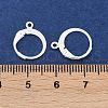 Ion Plating(IP) 304 Stainless Steel Leverback Earring Findings STAS-F075-38S-3