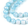 Electroplate Glass Beads Strands GLAA-N010-6mm-05-2