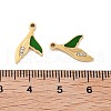 Ion Plating(IP) 304 Stainless Steel Enamel Pendants STAS-I309-02G-3