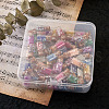 Glass Wishing Bottle Pendant Decorations GLAA-TA0001-08-3