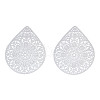 Non-Tarnish 201 Stainless Steel Filigree Pendants STAS-S118-036-1