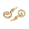 Brass Micro Pave Cubic Zirconia Pendants KK-U056-49G-2
