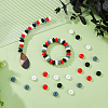DICOSMETIC 2Bags 80Pcs Rondelle Food Grade Eco-Friendly Silicone Focal Beads SIL-DC0001-69A-6