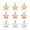 Kissitty 30Pcs 3 Colors 304 Stainless Steel Charms STAS-KS0001-15-7