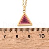 304 Stainless Steel Geometric Pendant Necklaces for Women NJEW-M106-02C-G-5