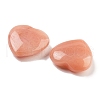 Mother's Day Gifts Heart Natural Red Aventurine Palm Stones G-C134-06A-21-2