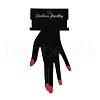 Hand Shaped Cardboard Paper Bracelet Display Cards CDIS-F004-01B-1
