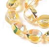 Electroplate Glass Beads Strands EGLA-T028-01E-3