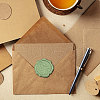 CRASPIRE 100Pcs Adhesive Wax Seal Stickers DIY-CP0010-54F-4