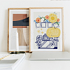 Self-Adhesive Silk Screen Printing Stencil DIY-WH0338-307-6