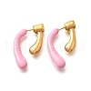 304 Stainless Steel Stud Earrings EJEW-C133-04G-01-3