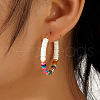 Bohemian Style Multicolor Shell Earrings Hoop Earrings VX2278-1-1