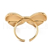 304 Stainless Steel Open Cuff Rings for Women RJEW-A049-01D-G-3