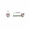 Heart Alloy Cubic Zirconia Nipple Barbell Rings WG1BFA6-03-3