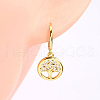 925 Sterling Silver Tree of Life Hoop Earrings ND7706-1-5