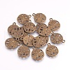 Tibetan Style Alloy Pendants X-TIBEP-GC017-AB-NR-2