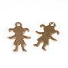 Ion Plating(IP) Girl 304 Stainless Steel Pendants STAS-G130-44G-1