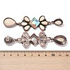 Alloy Synthetic Turquoise Dangle Stud Earrings EJEW-U053-05R-5
