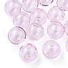Transparent Blow High Borosilicate Glass Globe Beads X-GLAA-T003-09A-4