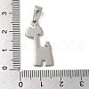 Non-Tarnish 304 Stainless Steel Pendants STAS-B053-11P-3