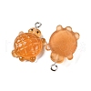 Gradient Color & Luminous Opaque Resin Pendants RESI-S011-01C-4