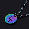 201 Stainless Steel Pendants Necklaces NJEW-S105-JN627-12-1
