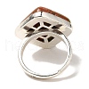 Natural & Synthetic Gemstone Adjustable Rings RJEW-H240-01S-5