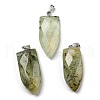 Natural Prehnite Pointed Pendants G-M405-07P-02-3