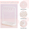 Plastic Doll Garment Rack & Clothes Hanger Sets ODIS-WH0038-05-3