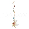 Brass Fairy Pendant Decorations HJEW-JM02976-1