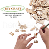 Unfinished Wood Piece Decorations WOOD-CJ0001-45-6