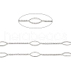 Tarnish Resistant Handmade 304 Stainless Steel Horse Eye Link Chains CHS-G025-04P-2