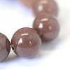 Natural Purple Aventurine Round Bead Strands X-G-E334-6mm-21-4