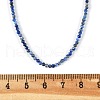 Natural Lapis Lazuli Beaded Necklaces NJEW-JN02492-01-3