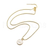 Rack Plating 11:11 Number Brass Enamel Pendants Necklaces NJEW-NH0001-05G-4