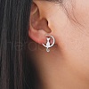Tarnish Resistant 304 Stainless Steel Stud Earrings for Women EJEW-F320-03P-3
