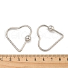Non-Tarnish 304 Stainless Steel Screw Carabiner Lock Charms STAS-C092-03A-P-3
