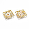 Rack Plating Alloy CAbochons PALLOY-S132-221-RS-3