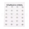 304 Stainless Steel Stud Earrings EJEW-H353-03S-4MM-3