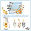 Cat Pendant Stitch Markers HJEW-AB00444-2