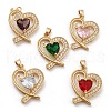 Brass Rhinestone Pendants FIND-C039-05-1