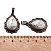 Natural Howlite Teardrop Pendants G-K363-01R-27-3