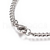 Tarnish Resistant Men's Curb Chain X-BJEW-E369-14C-2