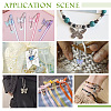 60Pcs 6 Colors Glass Pendant HJEW-PH01915-6