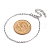Adjustable Rack Plating Brass Cable Chain Bracelets for Women BJEW-G735-17P-5