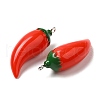 Opaque Resin Imitation Vegetables Pendants CRES-Z003-04B-2