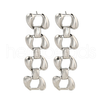 Non-Tarnish 304 Stainless Steel Stud Earrings EJEW-S229-06P-1