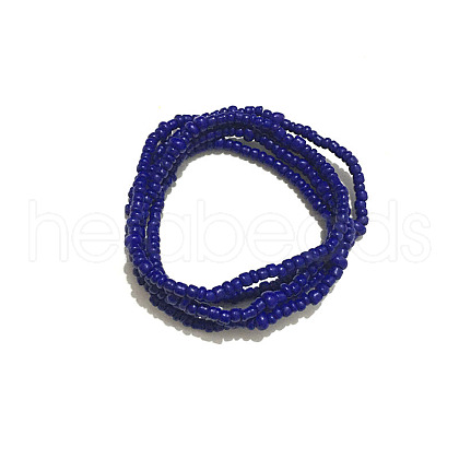 Glass Seed Beaded Waist Beads WG0248E-12-1