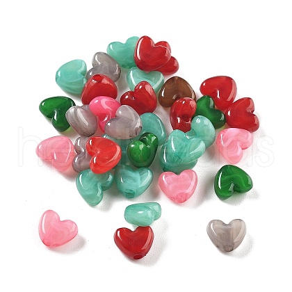50Pcs Acrylic Beads OACR-S044-01F-1
